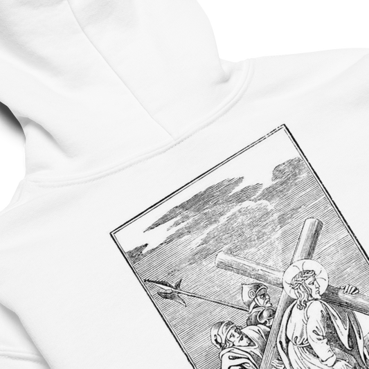 Christ and His Cross Youth heavy blend hoodie